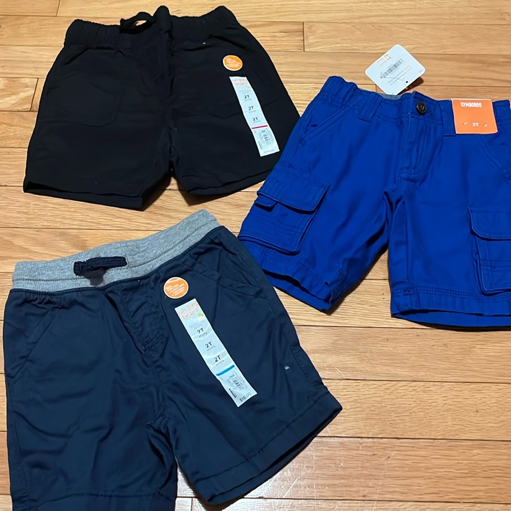 NWT Lot of boys shorts. Jumping Beans and Gymboree. 2T